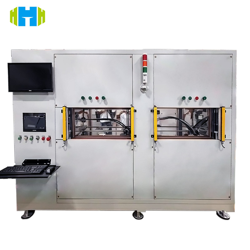 Automobile double-chamber air spring helium test machine
